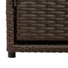 vidaXL barna polyrattan kerti t&aacute;rol&oacute;szekr&eacute;ny 110 x 55 x 60,5 cm