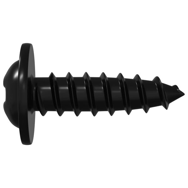 vidaXL &Ouml;nmenetes Sz&ouml;g 2 pcs Fekete 3,5 x 12 mm Vas