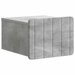 vidaXL Fali &eacute;jjeli szekr&eacute;ny Betonsz&uuml;rke 33 x 34,5 x 24 cm Szerelt Fa