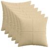 vidaXL P&aacute;rna huzat 6 db ALMELO Sz&uuml;rke z&ouml;ld 50 x 50 cm cord