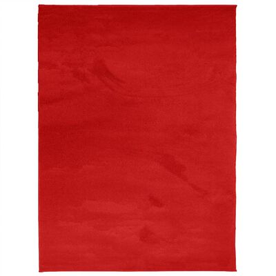 vidaXL OVIEDO piros rövid szálú szőnyeg 240 x 340 cm