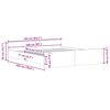 vidaXL sonoma t&ouml;lgy sz&iacute;nű &aacute;gykeret fej- &eacute;s l&aacute;bt&aacute;ml&aacute;val 160 x 200 cm