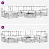 vidaXL K&uuml;lt&eacute;ri kanap&eacute; szett 8 pcs Term&eacute;szetes &eacute;s Vil&aacute;gossz&uuml;rke