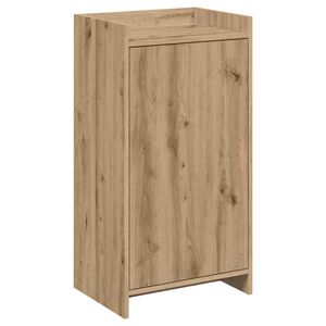 vidaXL Cipőszekr&eacute;ny 48 x 36 x 92 cm Szerelt Fa K&eacute;zműves T&ouml;lgy