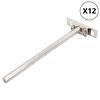 vidaXL 12db sz&eacute;nac&eacute;l lebegő polckonzolok l&aacute;thatatlan &Oslash;12x200 mm
