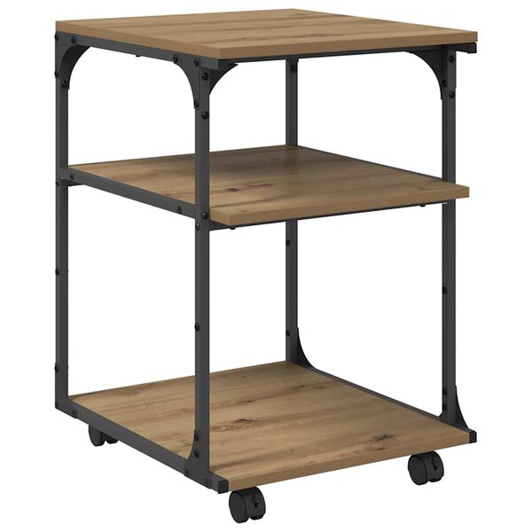 vidaXL Nyomtat&oacute;&aacute;llv&aacute;ny Artisan t&ouml;lgy 43 x 48 x 64 cm Faanyag