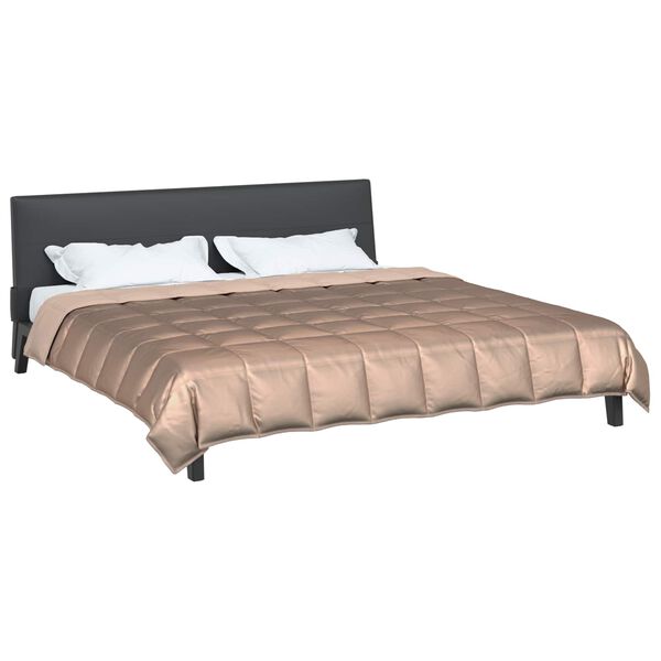 vidaXL Teljes &eacute;ves takar&oacute; Arany 220 x 200 cm Satin &eacute;s Mikrosz&aacute;las