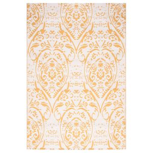 vidaXL k&uuml;lt&eacute;ri szőnyeg ARAKIL s&aacute;rga 140x200 cm PP