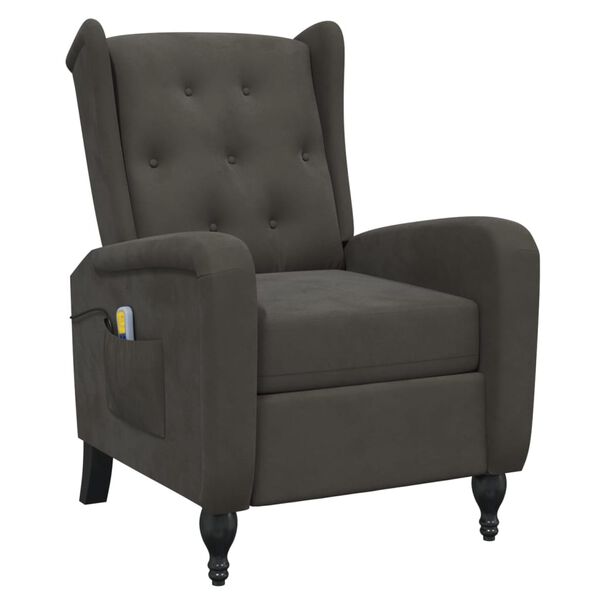 vidaXL s&ouml;t&eacute;tsz&uuml;rke b&aacute;rsony d&ouml;nthető massz&aacute;zsfotel