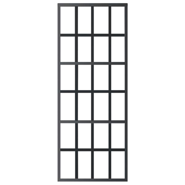 vidaXL ESG &uuml;veg &eacute;s alum&iacute;nium tol&oacute;ajt&oacute; f&eacute;mszerelv&eacute;ny-szettel 76x205 cm