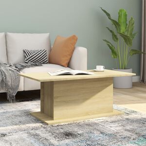 vidaXL sonoma t&ouml;lgy sz&iacute;nű szerelt fa doh&aacute;nyz&oacute;asztal 102x55,5x40 cm