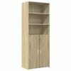 vidaXL sonoma t&ouml;lgy sz&iacute;nű szerelt fa magasszekr&eacute;ny 70 x 42,5 x 185 cm