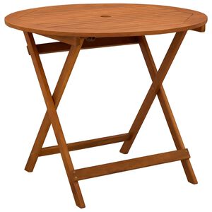 vidaXL &Ouml;sszecsukhat&oacute; kertasztal Barna &Oslash; 90 x 75 cm