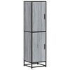 vidaXL Highboard sz&uuml;rke sonoma 35,5x35x139 cm g&eacute;pelt fa &eacute;s f&eacute;m