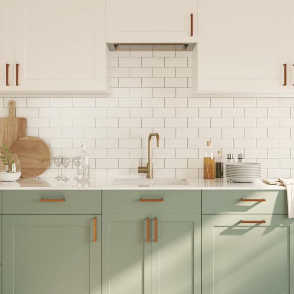 vidaXL 10 db bronz rozsdamentes ac&eacute;l szekr&eacute;nyfoganty&uacute; 128 mm