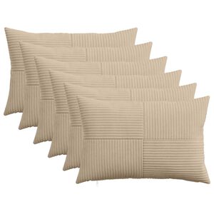 vidaXL P&aacute;rna huzat 6 pcs ALMELO T&oacute;psz&iacute;nű 30 x 50 cm cord