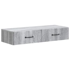 vidaXL Fali oldalt&aacute;bla Sz&uuml;rke Sonoma 87,5 x 34,5 x 17 cm Szerelt Fa