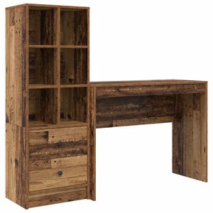 vidaXL Asztal &Ouml;reg fa 145,5 x 40 x 127 cm 2 db