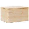 vidaXL Fa doboz fedővel 40x30x23 cm t&ouml;m&ouml;r fa fenyő