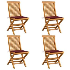 vidaXL 4 db t&ouml;m&ouml;r t&iacute;kfa kerti sz&eacute;k bord&oacute; p&aacute;rn&aacute;val