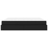vidaXL Ágykeret matraccal matracmal Fekete 200 x 200 cm Műbőr