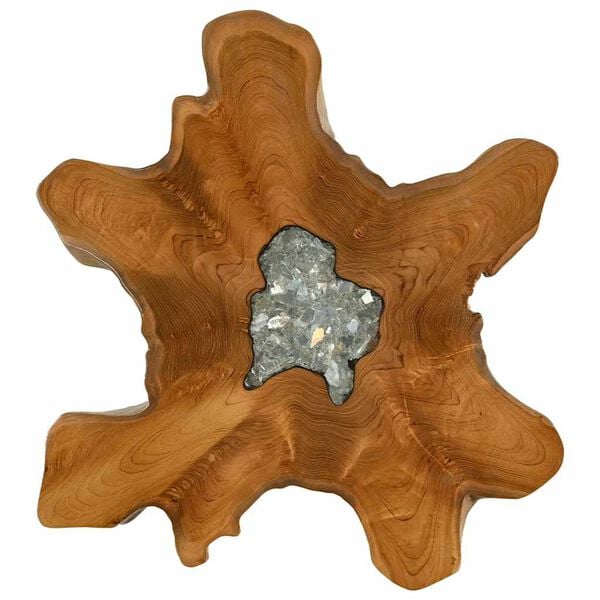 vidaXL t&ouml;m&ouml;r t&iacute;kfa &eacute;s műkő doh&aacute;nyz&oacute;asztal 70 x 45 cm