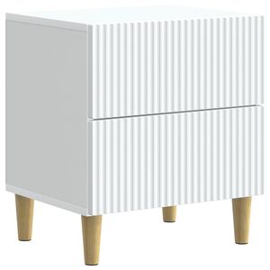 vidaXL &Eacute;jjeliszekr&eacute;ny fi&oacute;kkal Feh&eacute;r 43 x 34,5 x 48 cm Szerelt Fa