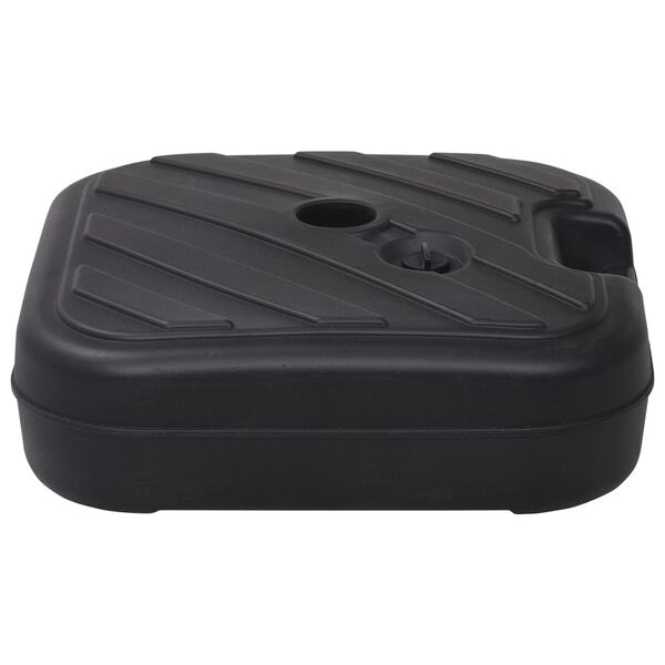 vidaXL homokkal vagy vízzel tölthető fekete napernyőtalp 24 L