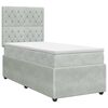 vidaXL Boxspring &aacute;gy matraccal Vil&aacute;gossz&uuml;rke 90 x 200 cm B&aacute;rsony