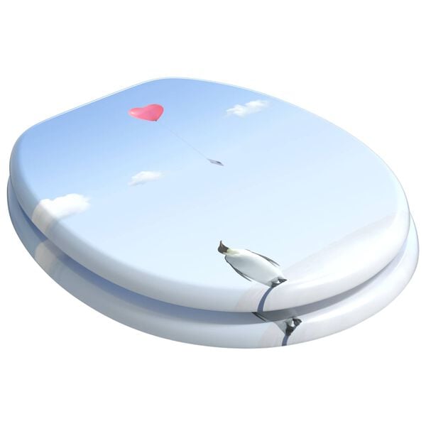 vidaXL WC &uuml;lőke K&eacute;k 44 x 38 cm MDF lap