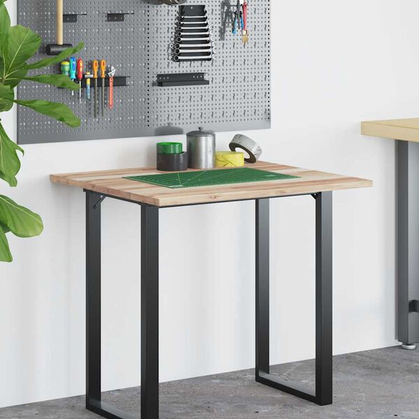 vidaXL kezeletlen t&ouml;m&ouml;r ak&aacute;cfa &iacute;r&oacute;asztallap 100 x 60 x 2 cm