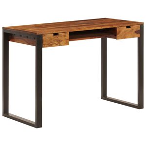 vidaXL t&ouml;m&ouml;r ak&aacute;cf&aacute;b&oacute;l &eacute;s ac&eacute;l asztal 110 x 55 x 78 cm