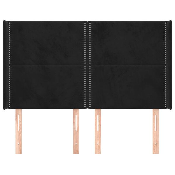 vidaXL fekete b&aacute;rsony fejt&aacute;mla sz&aacute;rnyakkal 147x16x118/128 cm