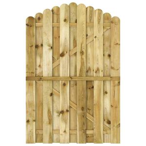 vidaXL impregn&aacute;lt fenyőfa kertkapu 100 x 150 cm