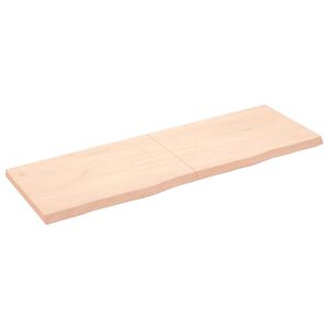 vidaXL kezeletlen t&ouml;m&ouml;r t&ouml;lgyfa fali polc 180x60x(2-6) cm