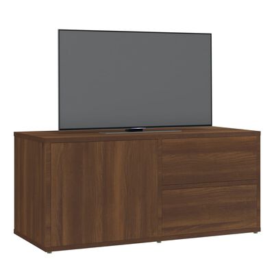 vidaXL barna tölgyszínű szerelt fa TV-szekrény 80 x 34 x 36 cm