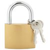 vidaXL U lakat kulcsokkal Bronz 7,4 x 2,1 x 10,6 cm Vas