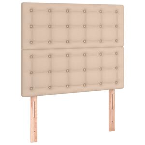 vidaXL műbőr fejt&aacute;mla cappuccino sz&iacute;nben 80x5x118/128 cm