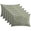 vidaXL P&aacute;rna huzat 6 db HEERLEN Z&ouml;ld 30 x 50 cm Chenille Sz&ouml;vet