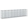 vidaXL Gabion emelt &aacute;gy 2 db 330 x 50 x 80 cm Horganyzott Ac&eacute;l Ez&uuml;st