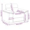 vidaXL k&aacute;v&eacute;sz&iacute;nű műbőr kanap&eacute;fotel 100x81x84 cm
