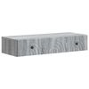 vidaXL Fali oldalt&aacute;bla Sz&uuml;rke Sonoma 87,5 x 34,5 x 17 cm Szerelt Fa