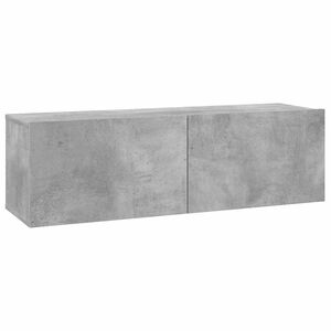 vidaXL betonsz&uuml;rke szerelt fa TV-szekr&eacute;ny 100 x 30 x 30 cm