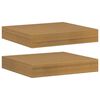 vidaXL Falpolc 2 db B&eacute;zs 23 x 23,5 x 3,8 cm Szerelt Fa