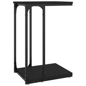 vidaXL fekete sz&iacute;nű szerelt fa kisasztal 40 x 30 x 60 cm