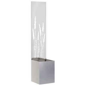 vidaXL Kertv&eacute;dő v&aacute;szon Ez&uuml;st 32 x 32 x 150 cm Rozsdamentes ac&eacute;l