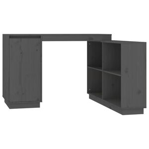 vidaXL sz&uuml;rke t&ouml;m&ouml;r fenyőfa &iacute;r&oacute;asztal 110x50x75 cm