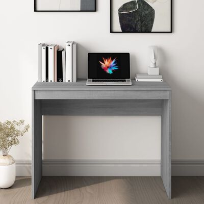 vidaXL szürke sonoma színű szerelt fa íróasztal 90x40x72 cm