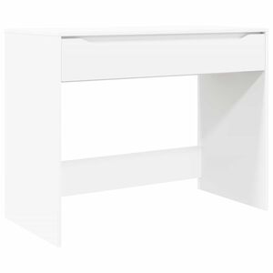 vidaXL Asztal fi&oacute;kkal t&aacute;rol&oacute;val Feh&eacute;r 100 x 50 x 78 cm M&eacute;rn&ouml;ki fa