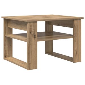 vidaXL Doh&aacute;nyz&oacute;asztal Artisan t&ouml;lgy 64 x 54 x 44 cm Szerelt Fa